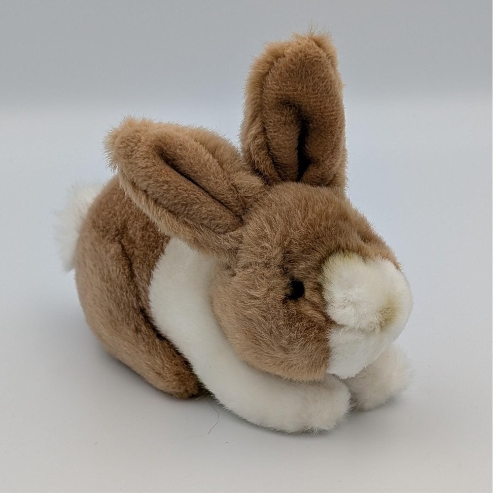 Vintage Russ Berrie 'Cooper' Realistic Bunny Rabbit Plush Stuffed Animal 6"